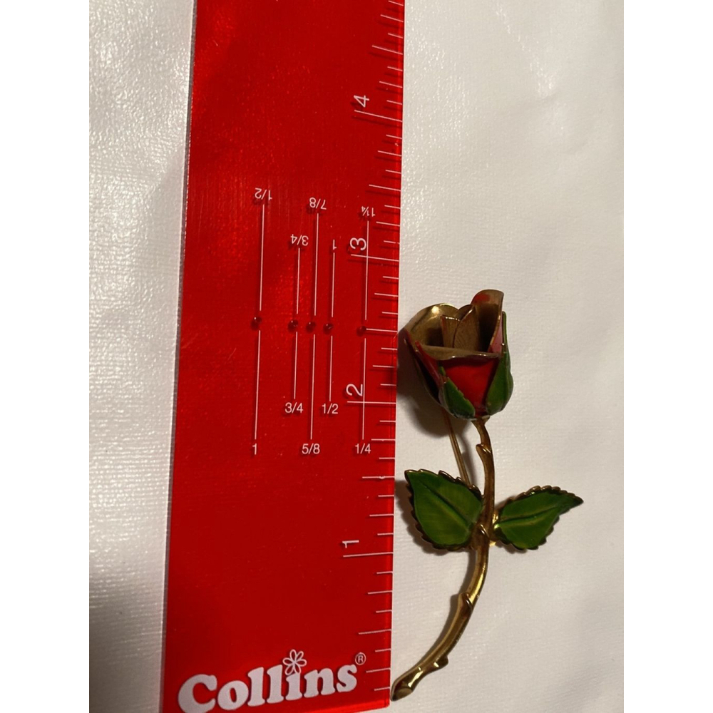 Marked Giovanni Rose Brooch - Picture 3 of 3